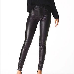 J Brand Maria High-Rise coated skinny jeans sz 0